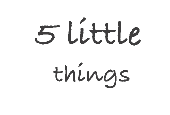 5 little things #3