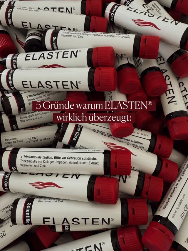 Anzeige/ nice to know - 5 Gründe, die euch von ELASTEN® überzeugen werden. 
Wenn du deiner Haut etwas Gutes tun willst –  kann ich dir ELASTEN®  empfehlen. Die Ampullen sind super easy in den Alltag zu integrieren – 1x täglich, fertig.
Eure Haut wird es euch danken 🙌

Schon ausprobiert? Oder traut ihr euch an Kollagen „von innen“ noch nicht ran? 

@elasten.official #elasten #elasteneffect